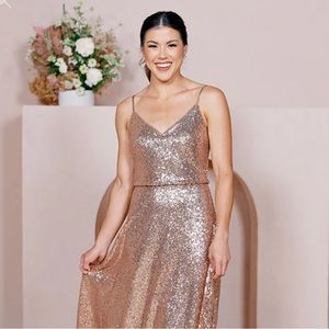Revelry Rose Gold Hazel dress